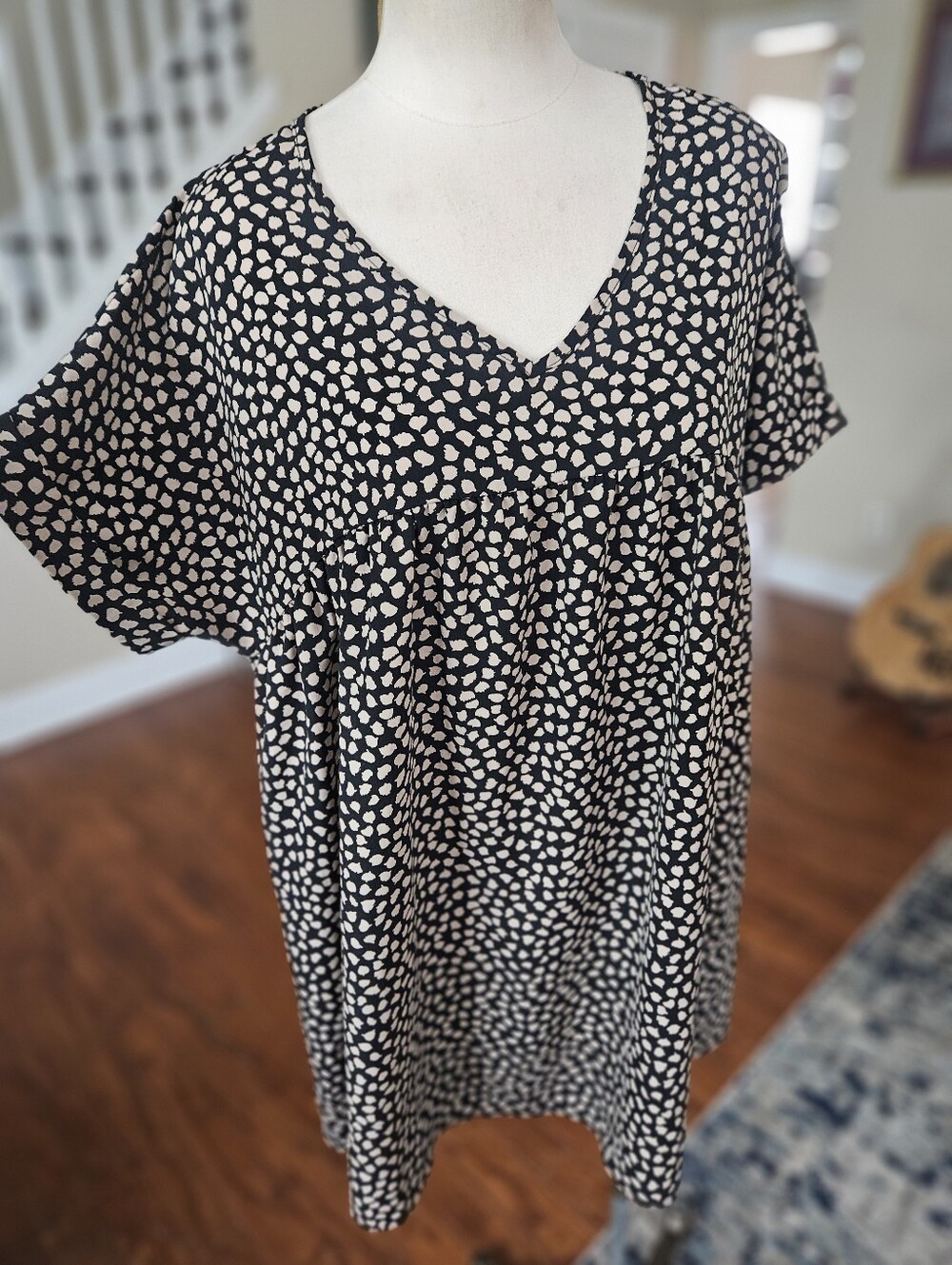 Flamingo Abstract Dress Large